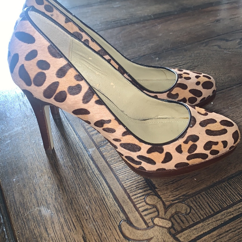 Steve Madden leopard heels size 10 women’s